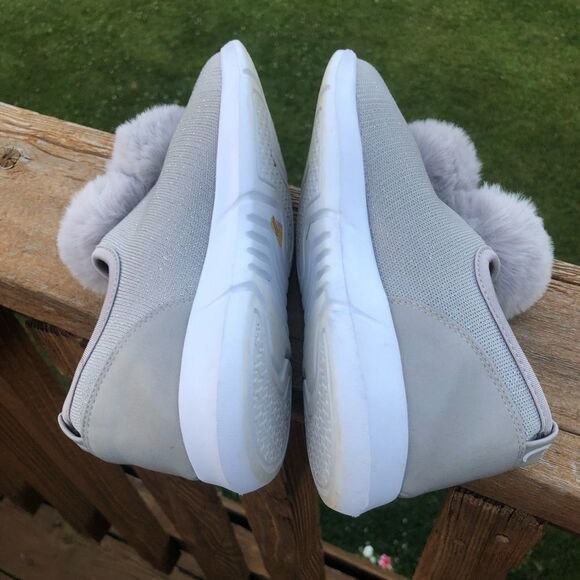 Sam Edelman Circus Pom Pom slip on sliver sparkle casual sneakers size 6 - Picture 5 of 8